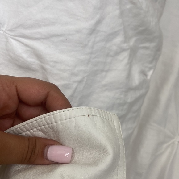 White Faux Leather Jacket - Picture 10 of 10